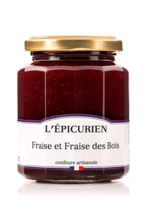 CONFITURE DE FRAISE ET FRAISE DES BOIS 320G