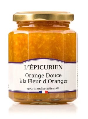 CONFITURE ORANGE DOUCE A LA FLEUR D'ORANGER 320G