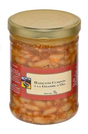 HARICOTS CUISINES A LA GRAISSE D'OIE 765G